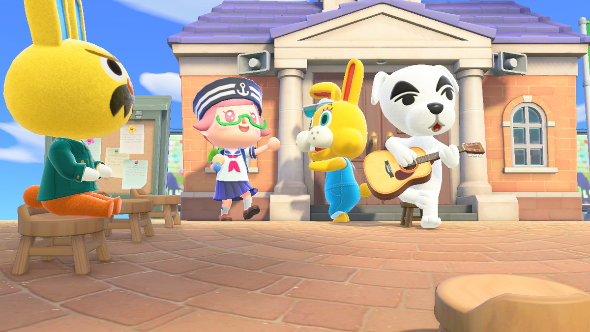 ニンテンドースイッチ あつまれどうぶつの森 Ver.2.0.5 イースターとぴょんたろうの画像