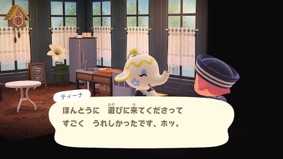 ニンテンドースイッチ あつまれどうぶつの森 Ver.2.0.5 ティーナさんのお家を拝見。の画像