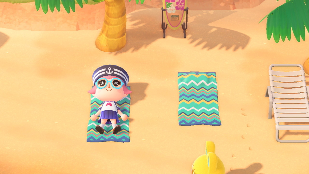 ニンテンドースイッチ あつまれどうぶつの森 Ver.2.0.5 寝ている振りをするモサキチさんの画像