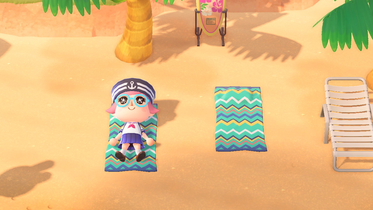 ニンテンドースイッチ あつまれどうぶつの森 Ver.2.0.5 寝ている振りをするモサキチさんの画像