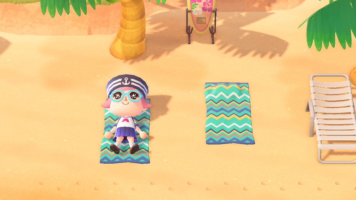 ニンテンドースイッチ あつまれどうぶつの森 Ver.2.0.5 寝ている振りをするモサキチさんの画像