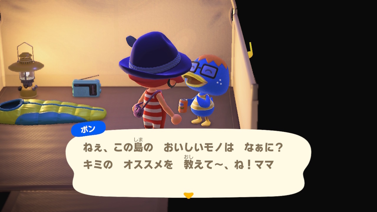 ニンテンドースイッチ あつまれどうぶつの森 キャンプ場 19回目の画像