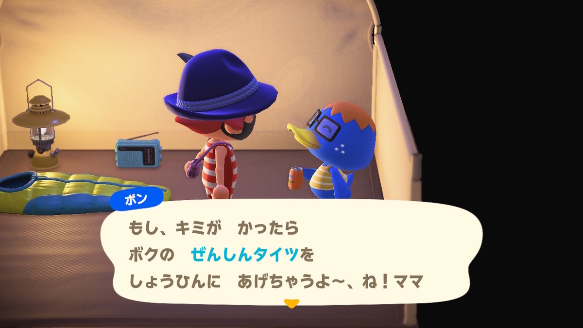 ニンテンドースイッチ あつまれどうぶつの森 キャンプ場 19回目の画像
