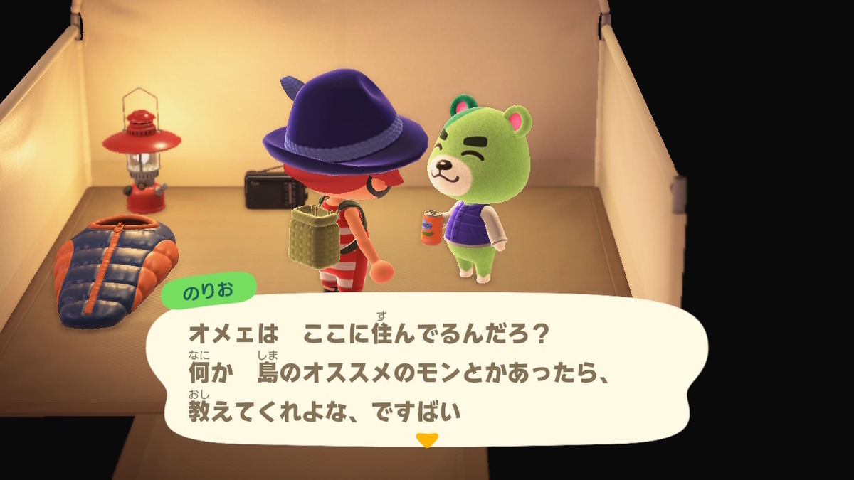 ニンテンドースイッチ あつまれどうぶつの森 キャンプ場 20回目の画像