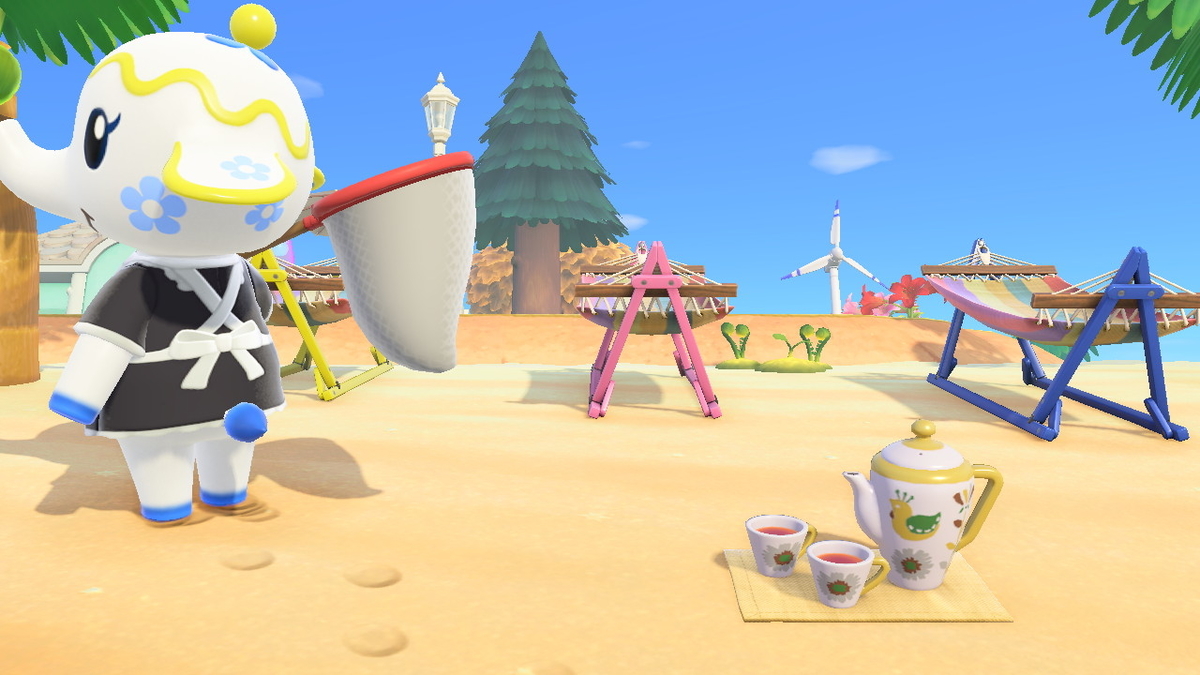 ニンテンドースイッチ あつまれどうぶつの森 Ver.2.0.5 ティーナさんからプレゼント?をもらいました!の画像