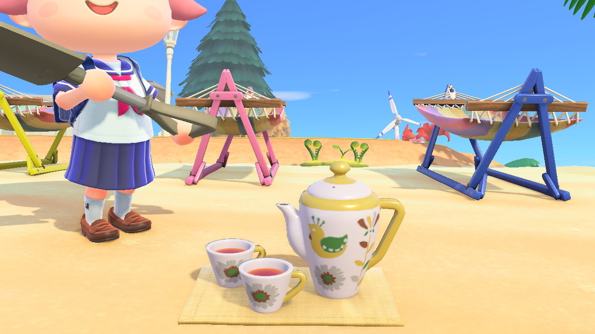 ニンテンドースイッチ あつまれどうぶつの森 Ver.2.0.5 ティーナさんからプレゼント?をもらいました!の画像