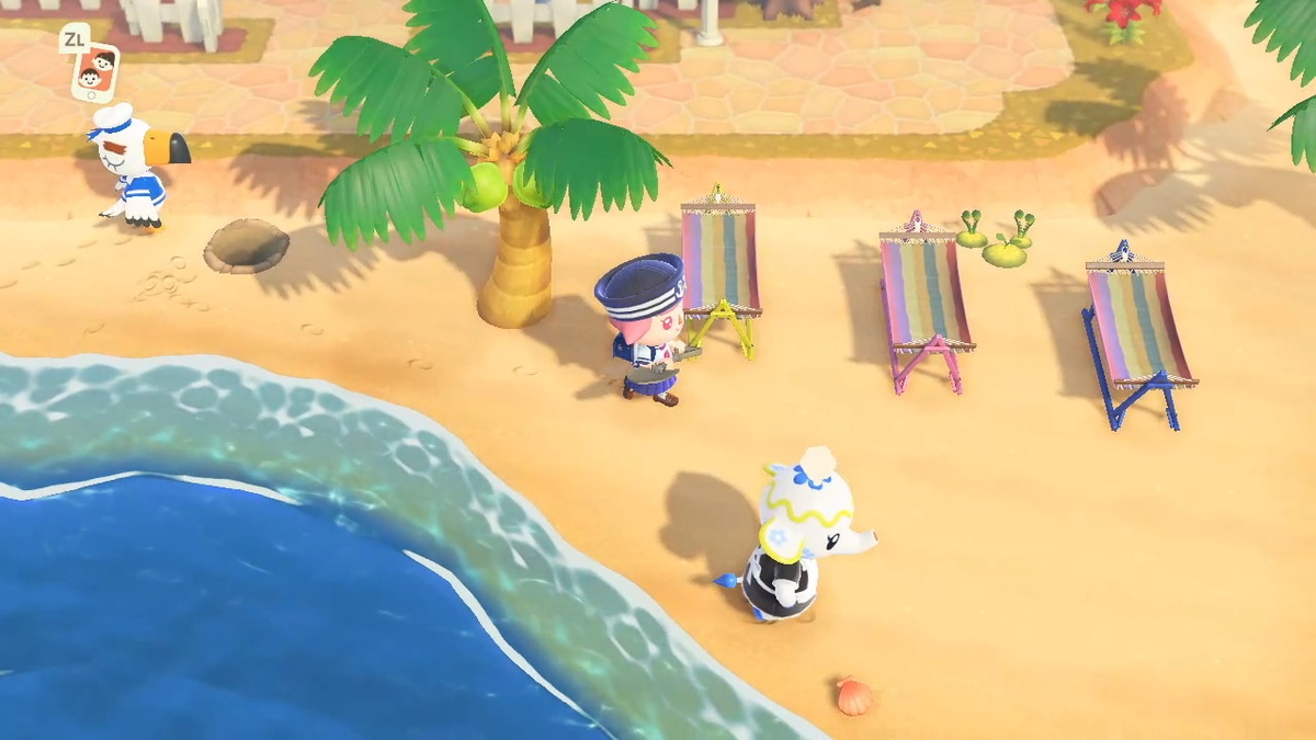 ニンテンドースイッチ あつまれどうぶつの森 Ver.2.0.5 ティーナさんからプレゼント?をもらいました!の画像