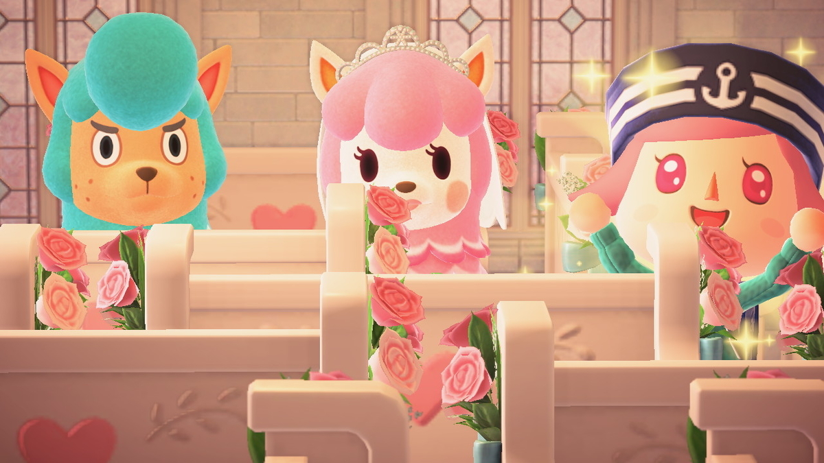 ニンテンドースイッチ あつまれどうぶつの森 Ver.2.0.5 （2022年）ジューンブライドのイベントの画像