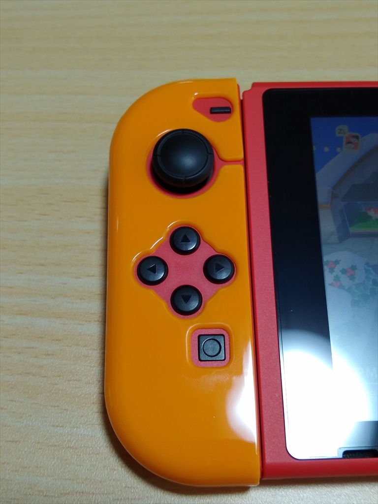 キーズファクトリー Joy-Con TPU COVER for Nintendo Switch オレンジ（レビュー）の画像