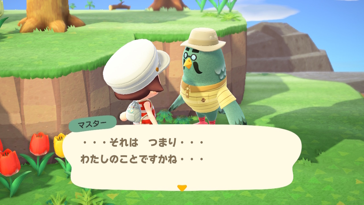 ニンテンドースイッチ あつまれどうぶつの森 かっぺいからのマスターの画像