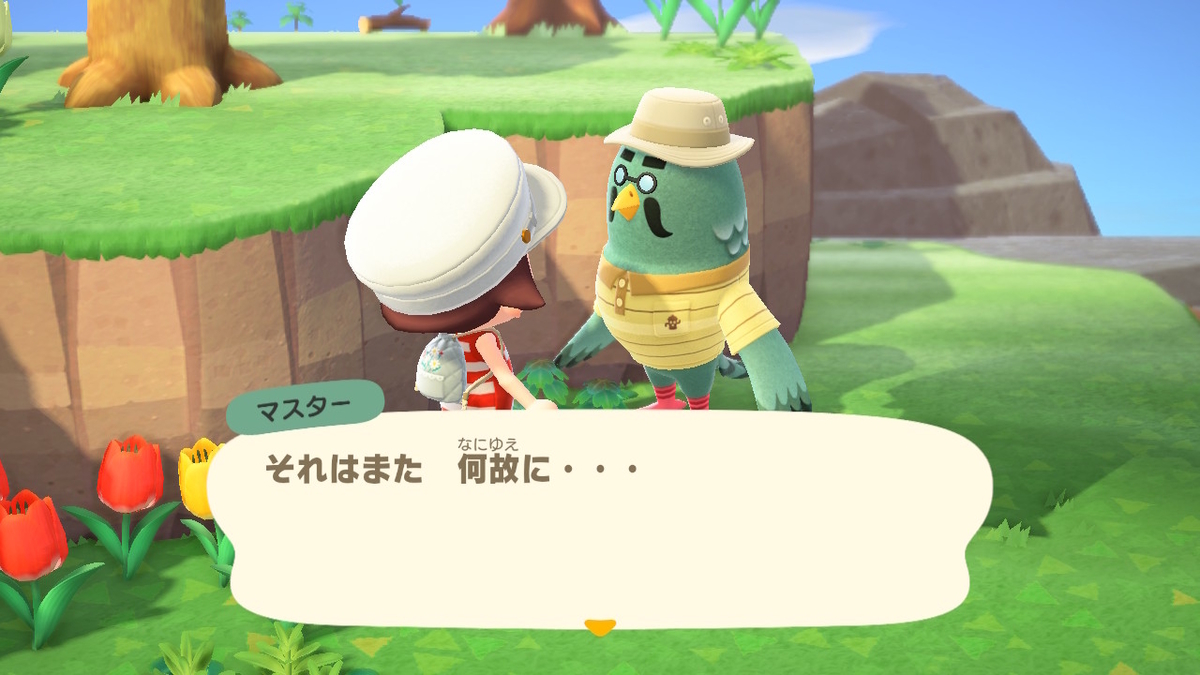 ニンテンドースイッチ あつまれどうぶつの森 かっぺいからのマスターの画像