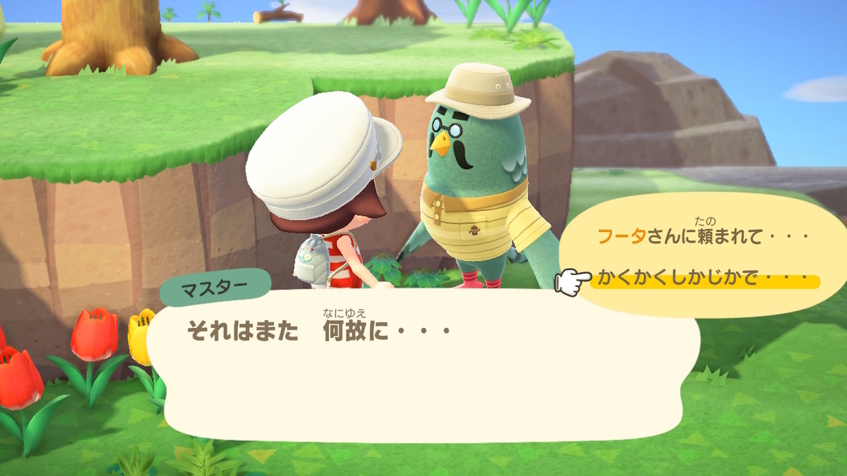 ニンテンドースイッチ あつまれどうぶつの森 かっぺいからのマスターの画像