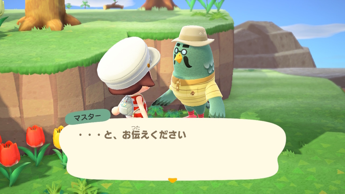 ニンテンドースイッチ あつまれどうぶつの森 かっぺいからのマスターの画像