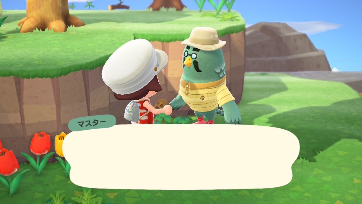 ニンテンドースイッチ あつまれどうぶつの森 かっぺいからのマスターの画像