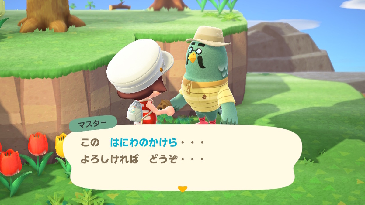 ニンテンドースイッチ あつまれどうぶつの森 かっぺいからのマスターの画像