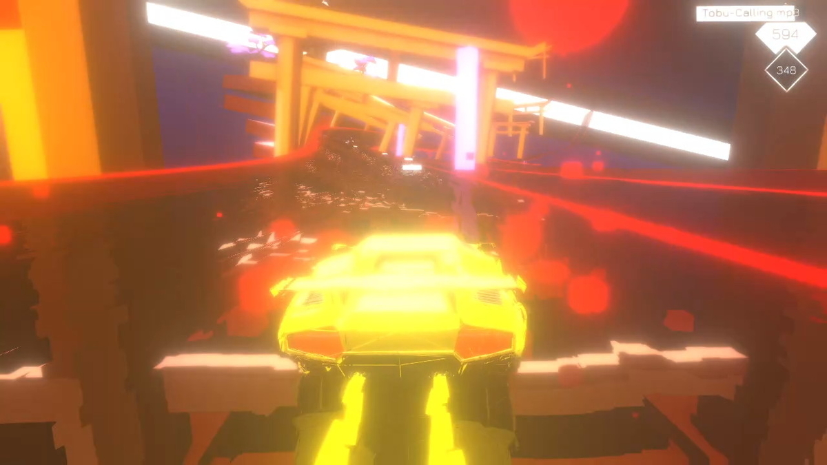 ニンテンドースイッチ ミュージックレーサー（デモ）プレイしてみた！の画像