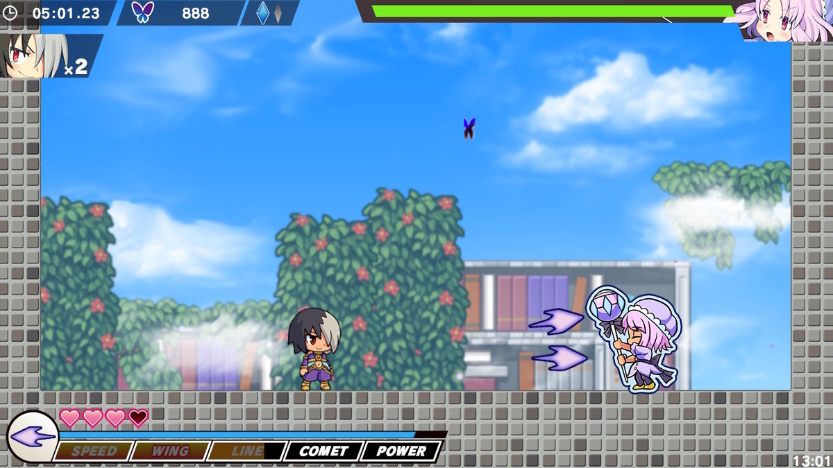 ニンテンドースイッチ 魔神少女 -Chronicle 2D ACT- 体験版をプレイしてみました!の画像