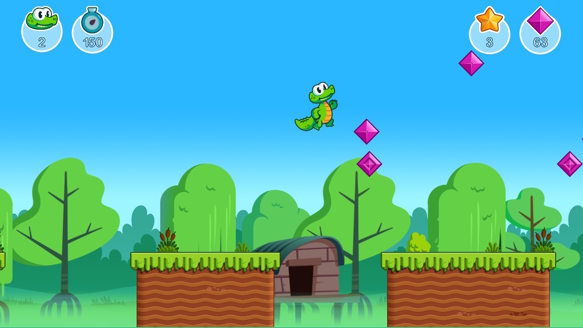 ニンテンドースイッチ Croc's World Run Demoをプレイしてみました！の画像