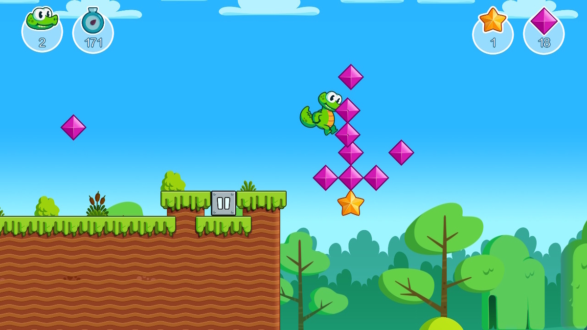 ニンテンドースイッチ Croc's World Run Demoをプレイしてみました！の画像