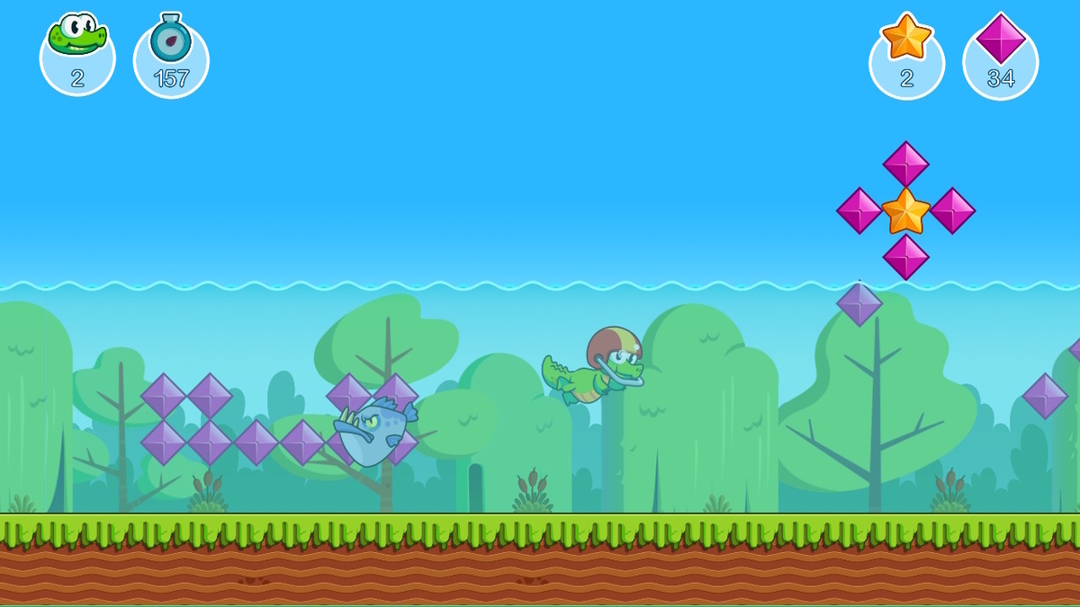 ニンテンドースイッチ Croc's World Run Demoをプレイしてみました！の画像