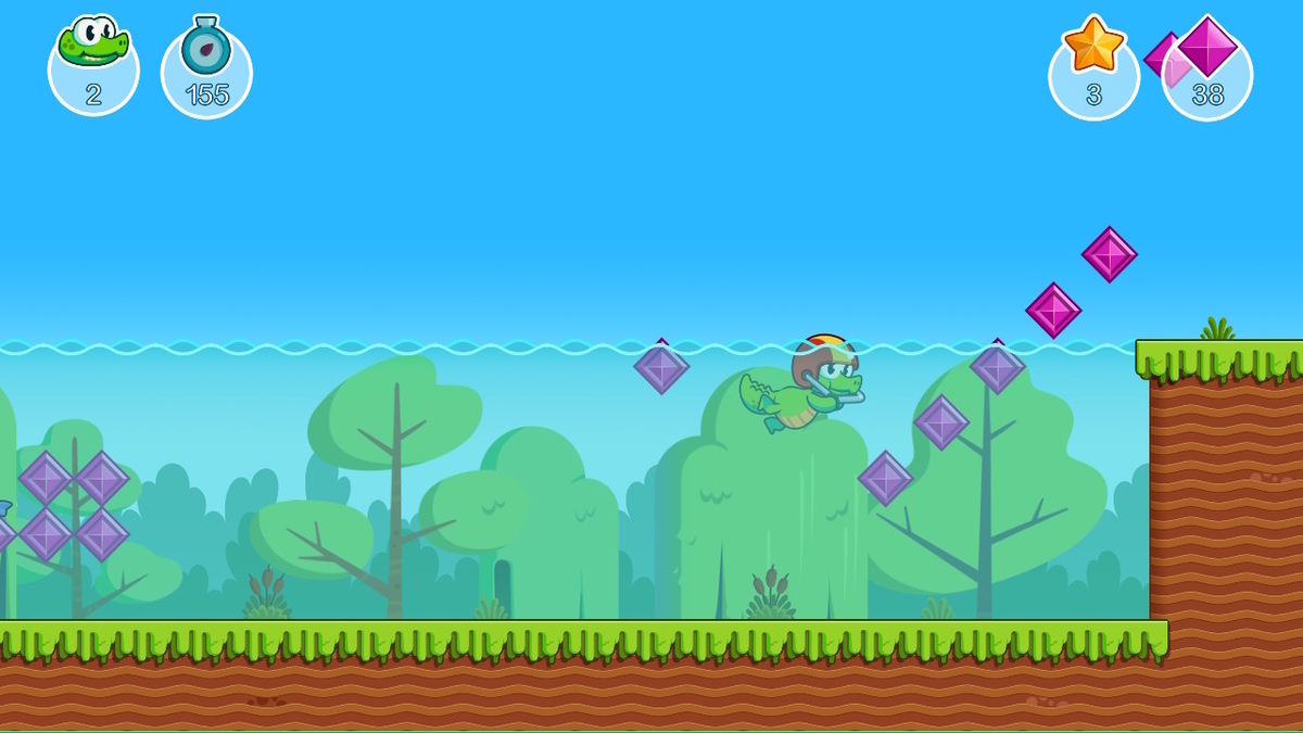 ニンテンドースイッチ Croc's World Run Demoをプレイしてみました！の画像
