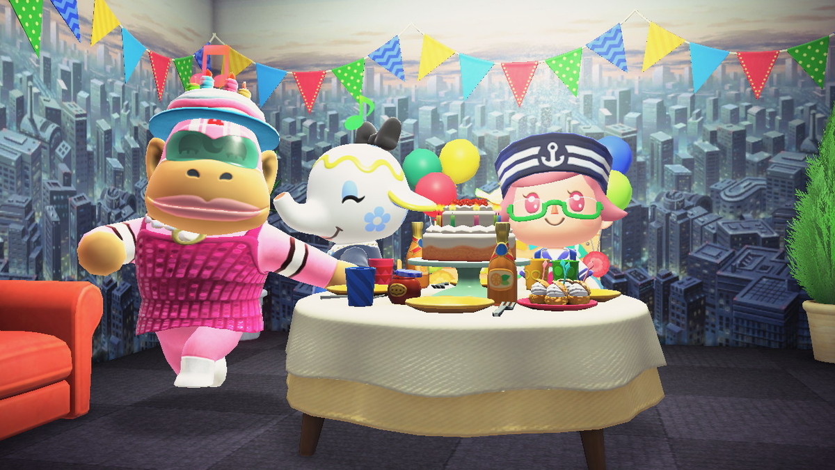 ニンテンドースイッチ あつまれ どうぶつの森 住人 4ごうさんの誕生日!!の画像