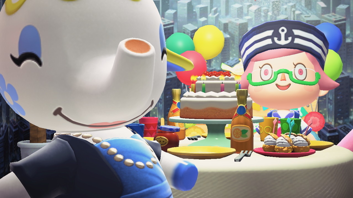 ニンテンドースイッチ あつまれ どうぶつの森 住人 4ごうさんの誕生日!!の画像