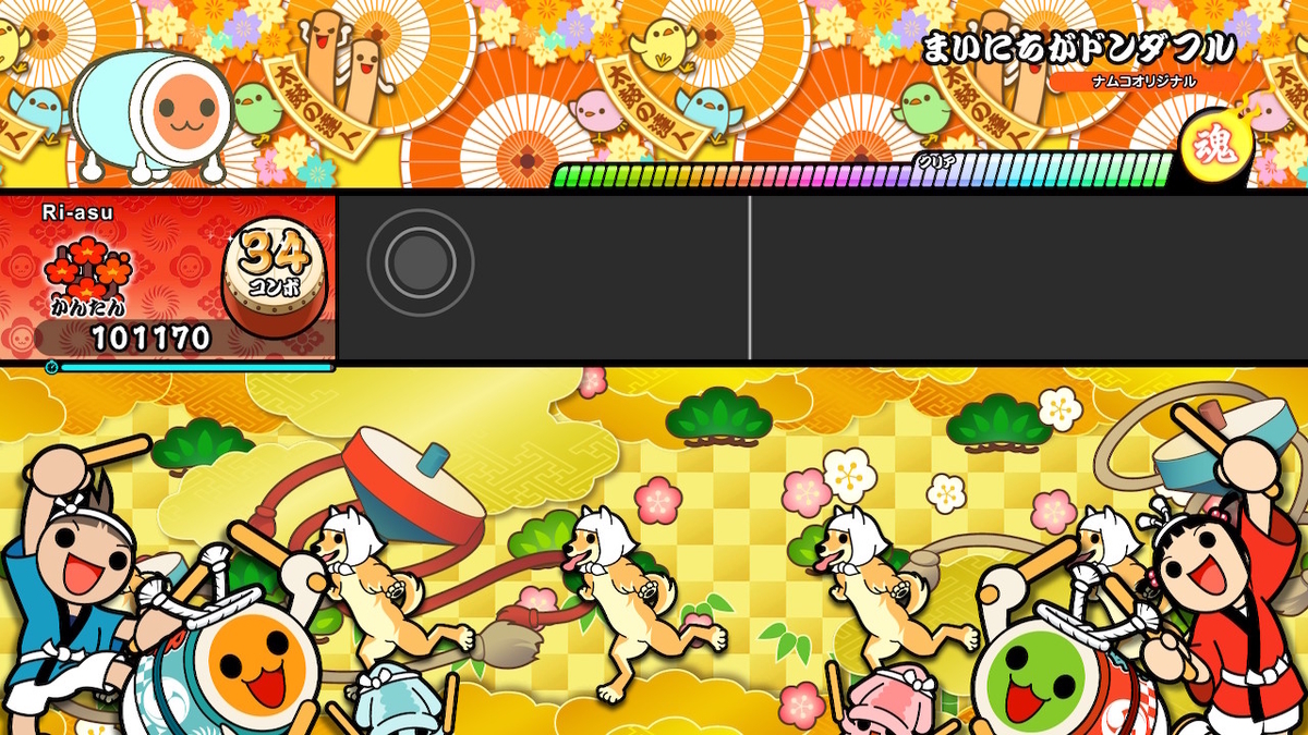 ニンテンドースイッチ 太鼓の達人 ドンダフルフェスティバル 体験版をプレイしてみました！！の画像