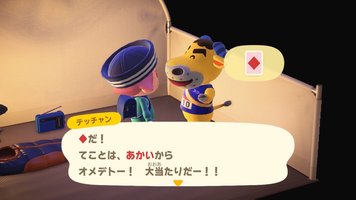 ニンテンドースイッチ あつまれどうぶつの森 キャンプ場 31回目の画像