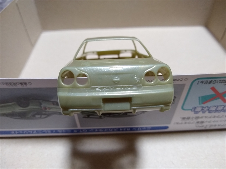 （レビュー）楽プラ ニッサン R34 スカイライン GT-R ニュル/ミレ二アムジェイド作ってみました！の画像