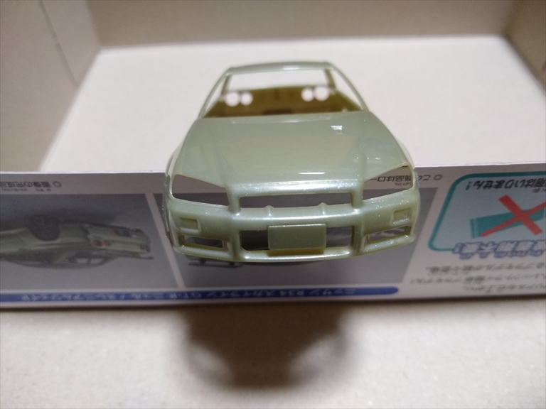 （レビュー）楽プラ ニッサン R34 スカイライン GT-R ニュル/ミレ二アムジェイド作ってみました！の画像