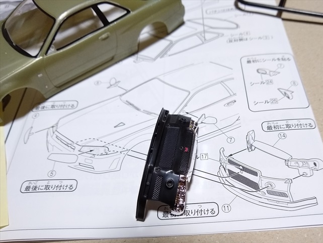 （レビュー）楽プラ ニッサン R34 スカイライン GT-R ニュル/ミレ二アムジェイド作ってみました！の画像