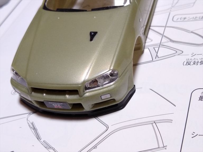 （レビュー）楽プラ ニッサン R34 スカイライン GT-R ニュル/ミレ二アムジェイド作ってみました！の画像