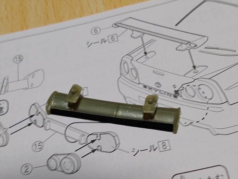 （レビュー）楽プラ ニッサン R34 スカイライン GT-R ニュル/ミレ二アムジェイド作ってみました！の画像