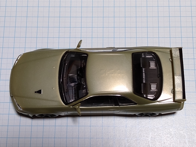(レビュー)楽プラ アオシマ ザ・スナップ キット ニッサン R34 スカイライン GT-R ニュル/ミレニアムジェイドの画像