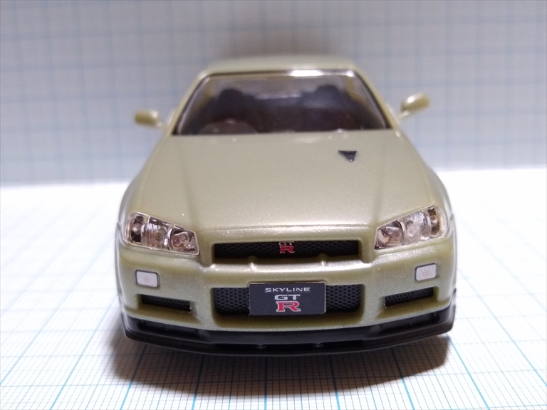 (レビュー)楽プラ アオシマ ザ・スナップ キット ニッサン R34 スカイライン GT-R ニュル/ミレニアムジェイドの画像