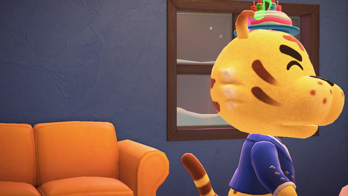 ニンテンドースイッチ あつまれどうぶつの森 Ver.2.0.5 ハリマオの誕生日を祝う!!の画像
