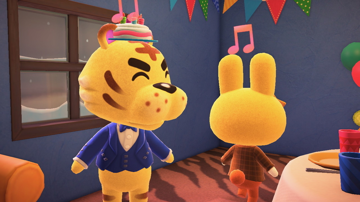 ニンテンドースイッチ あつまれどうぶつの森 Ver.2.0.5 ハリマオの誕生日を祝う!!の画像