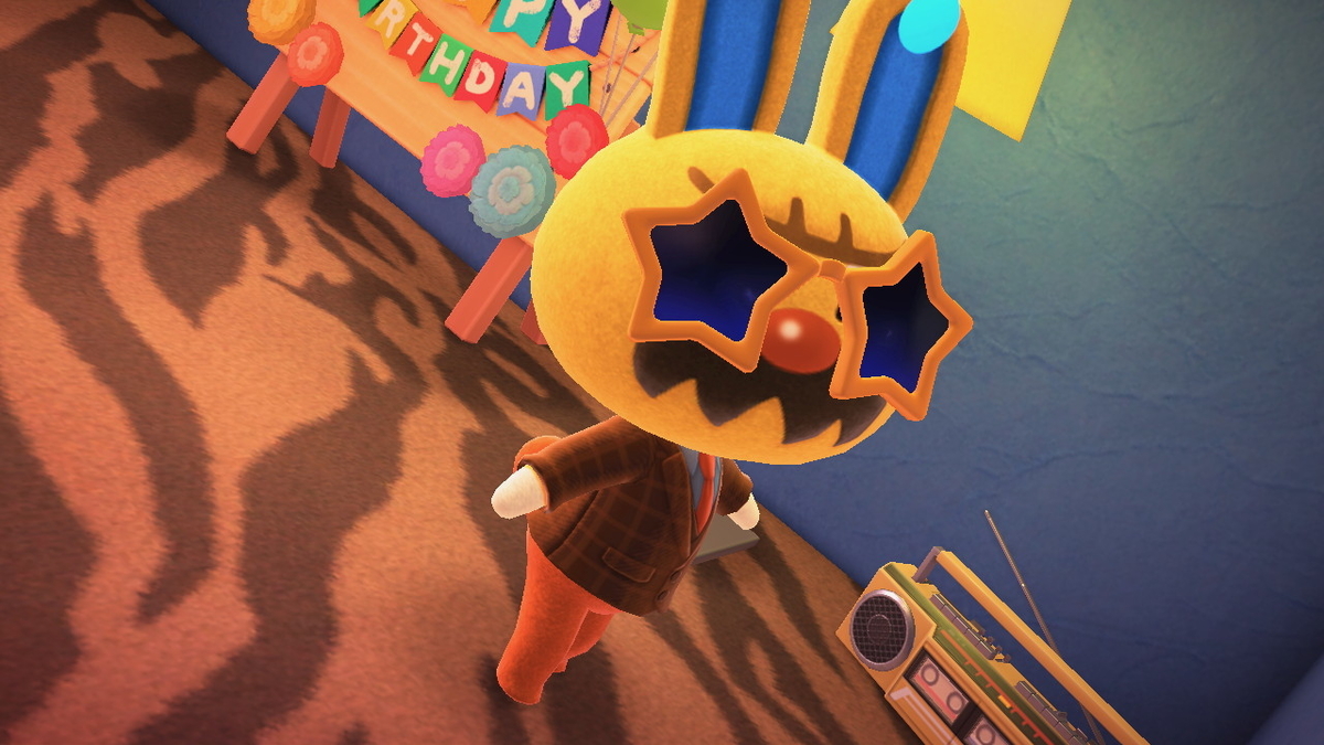 ニンテンドースイッチ あつまれどうぶつの森 Ver.2.0.5 ハリマオの誕生日を祝う!!の画像