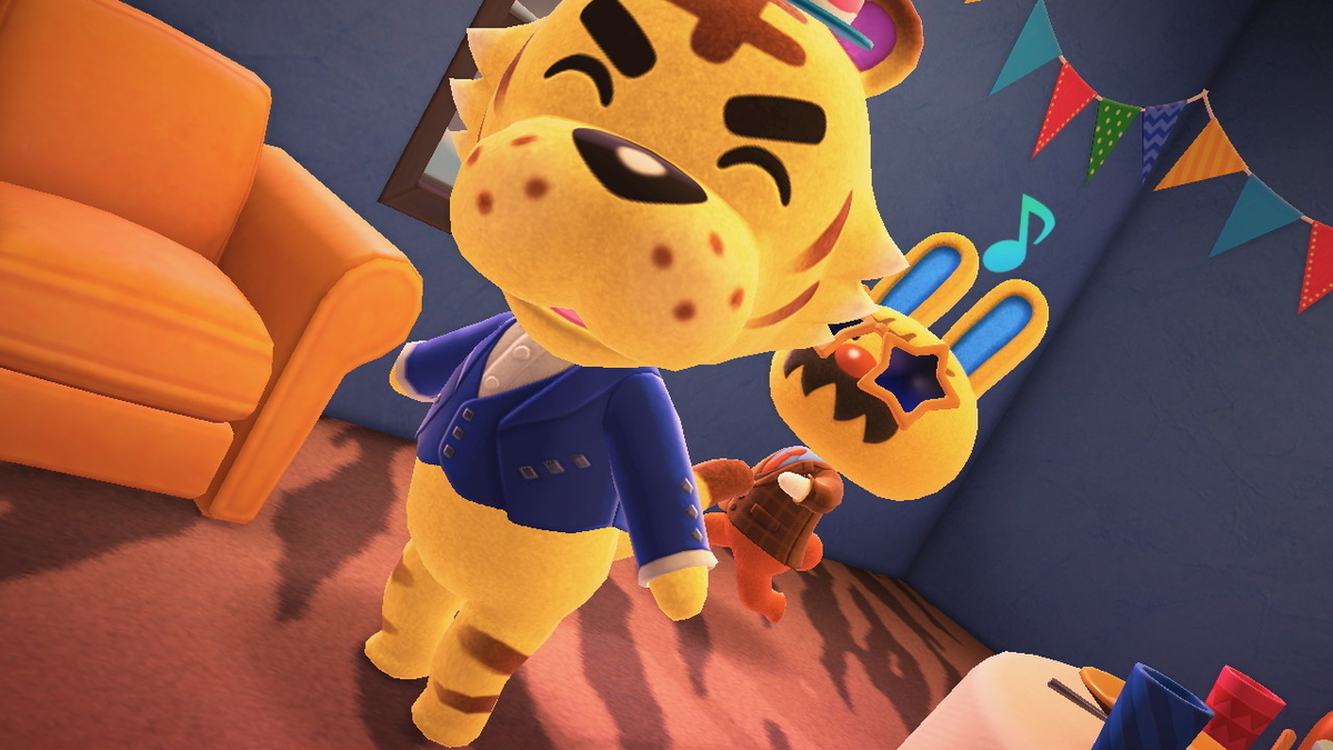 ニンテンドースイッチ あつまれどうぶつの森 Ver.2.0.5 ハリマオの誕生日を祝う!!の画像