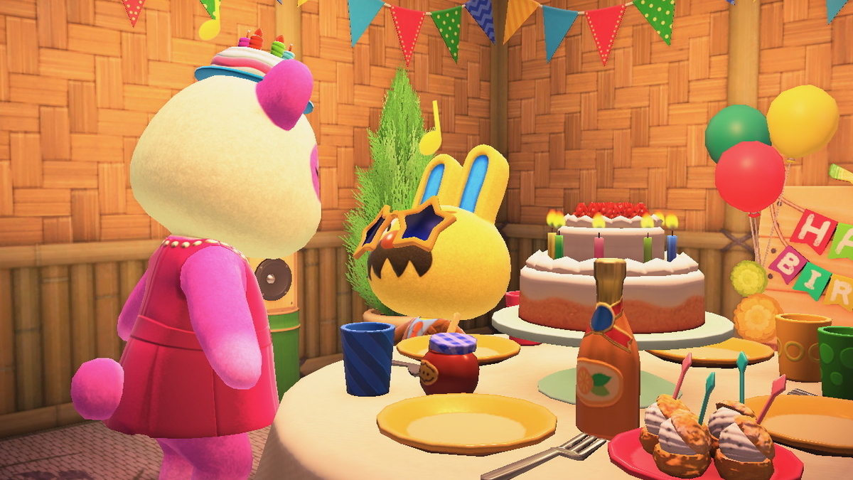 ニンテンドースイッチ あつまれどうぶつの森 Ver.2.0.5 タンタンの誕生日を祝う!!の画像