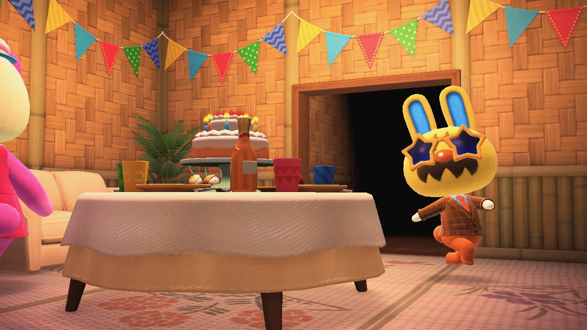 ニンテンドースイッチ あつまれどうぶつの森 Ver.2.0.5 タンタンの誕生日を祝う!!の画像