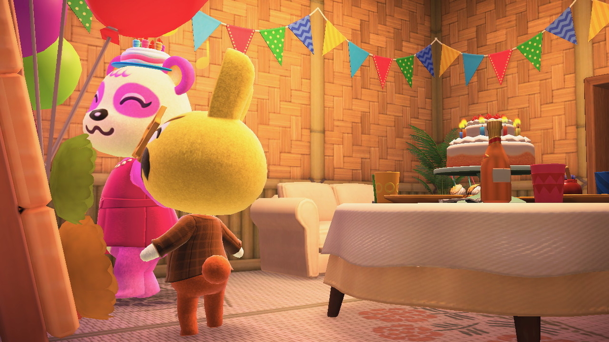 ニンテンドースイッチ あつまれどうぶつの森 Ver.2.0.5 タンタンの誕生日を祝う!!の画像