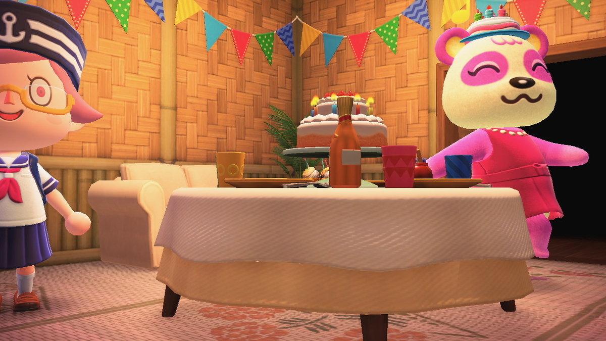 ニンテンドースイッチ あつまれどうぶつの森 Ver.2.0.5 タンタンの誕生日を祝う!!の画像