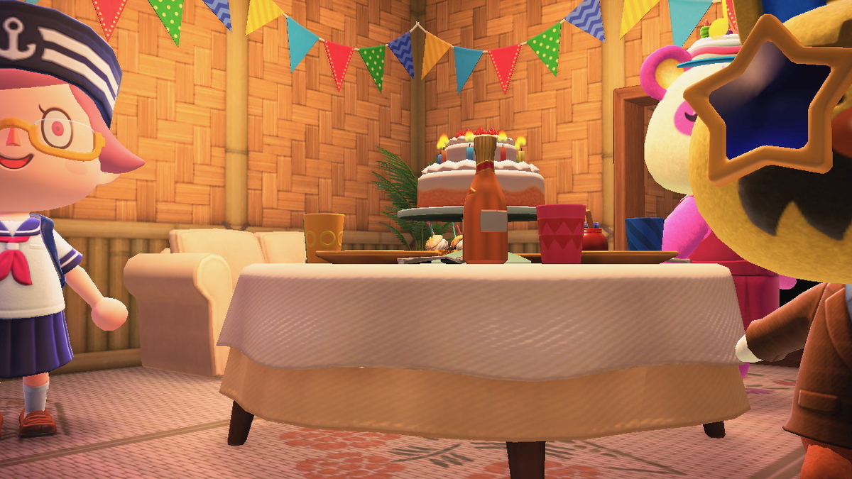 ニンテンドースイッチ あつまれどうぶつの森 Ver.2.0.5 タンタンの誕生日を祝う!!の画像