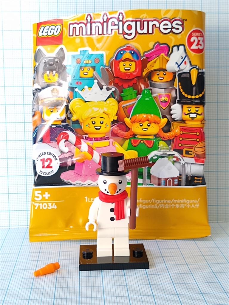 レゴ ミニフィギュア シリーズ23 スノーマン（レビュー）の画像