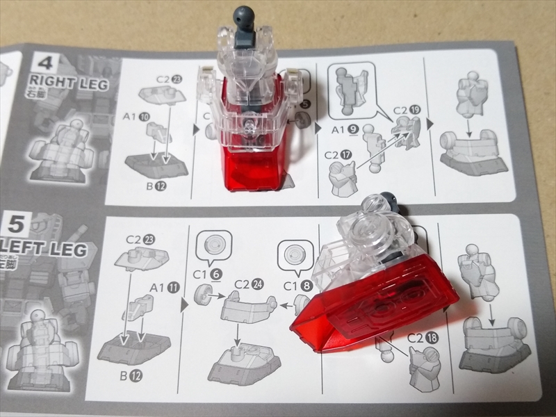 お土産で買ったクロスシルエットのガンダム【クリアカラー】組み立ててみました！！の画像