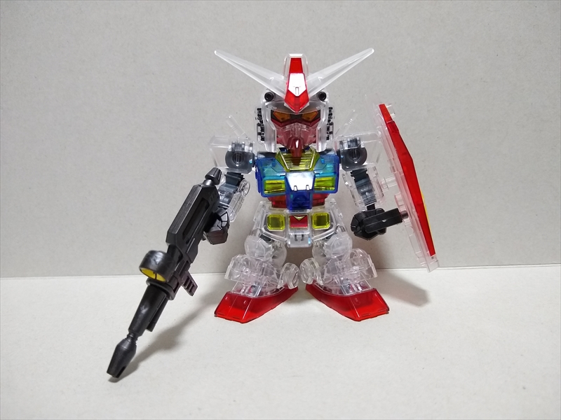 (レビュー)SDガンダム クロスシルエット ガンダムベース限定 RX-78-2ガンダム【クリアカラー】の画像