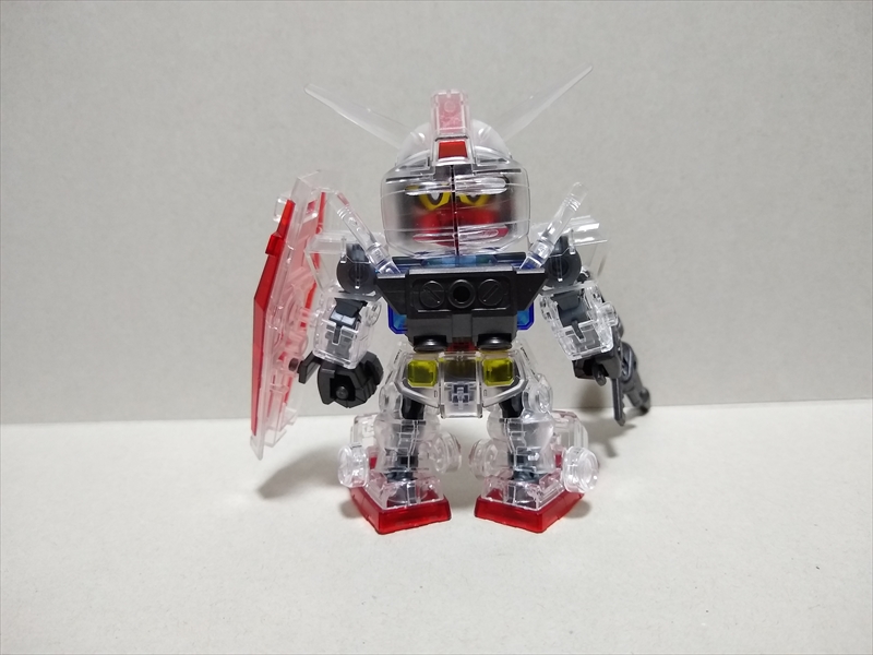 (レビュー)SDガンダム クロスシルエット ガンダムベース限定 RX-78-2ガンダム【クリアカラー】の画像