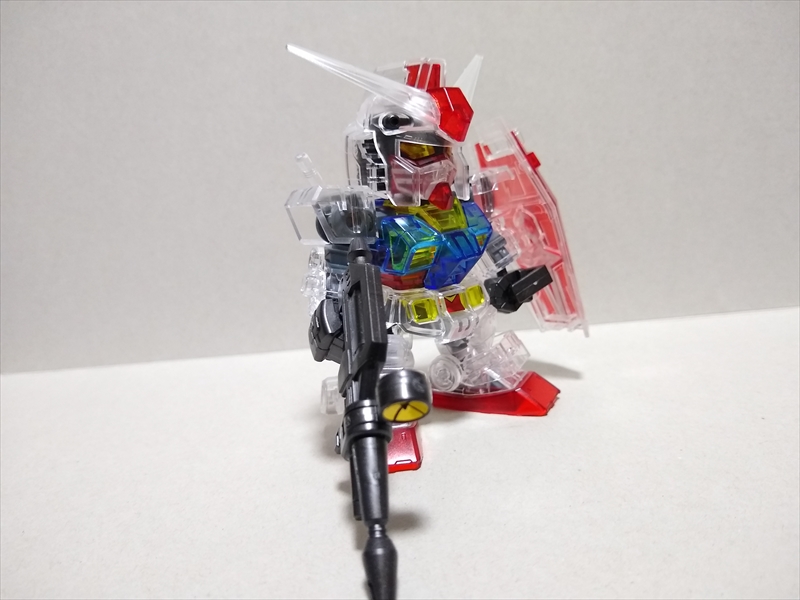 (レビュー)SDガンダム クロスシルエット ガンダムベース限定 RX-78-2ガンダム【クリアカラー】の画像